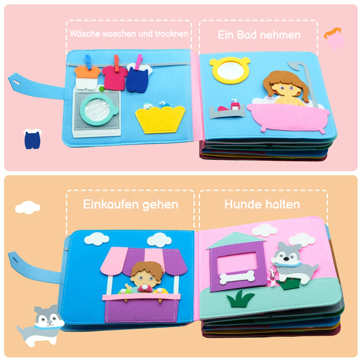 Montessori Regenbogen Entdeckerbuch - Premium