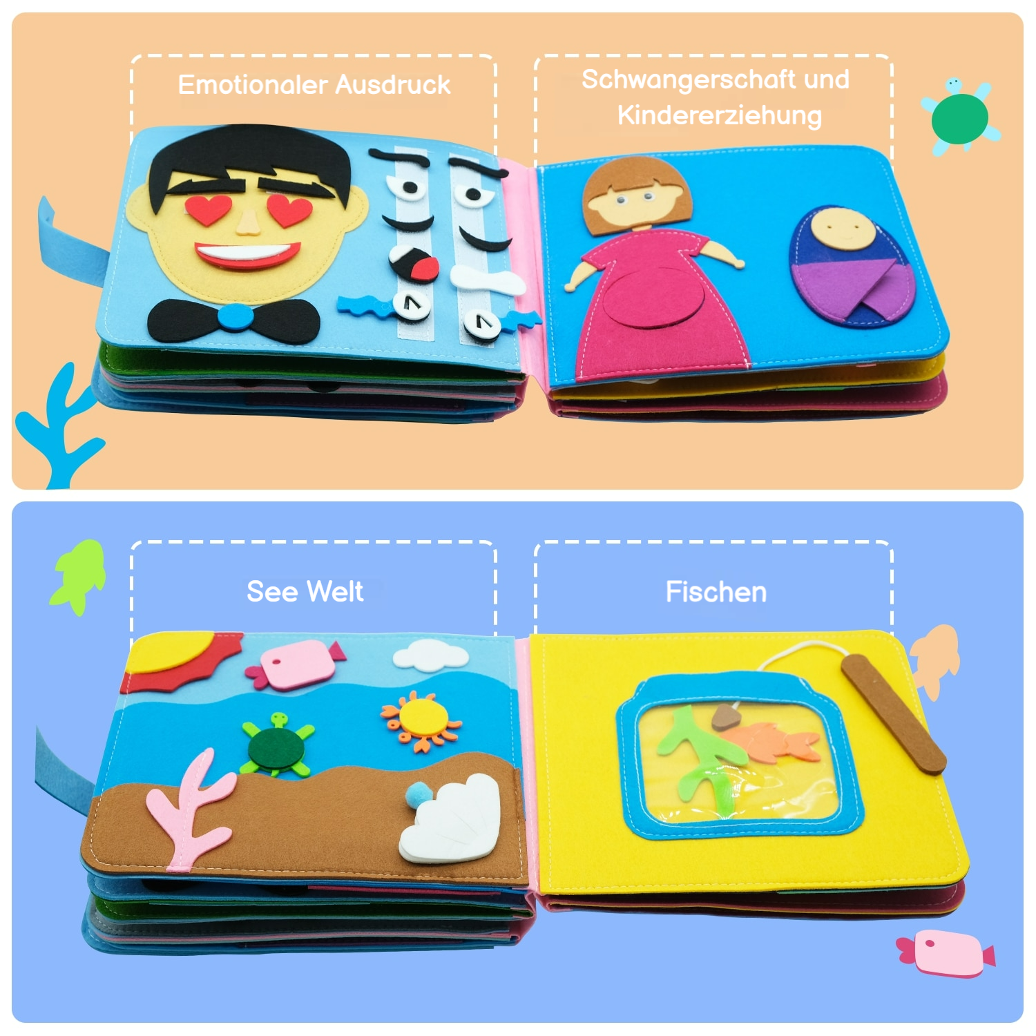 Montessori Regenbogen Entdeckerbuch - Premium