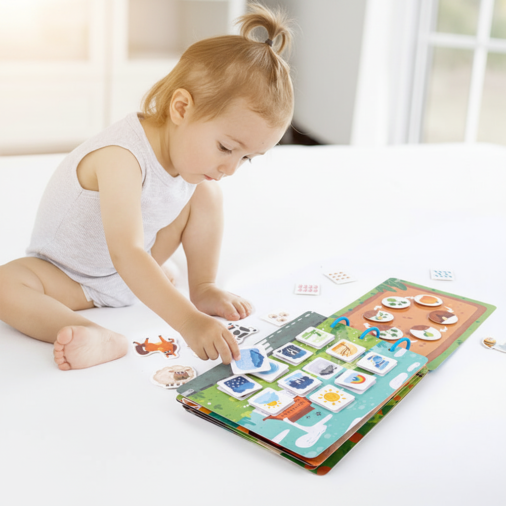 Montessori Busy Book – natürliches Kinderfoto