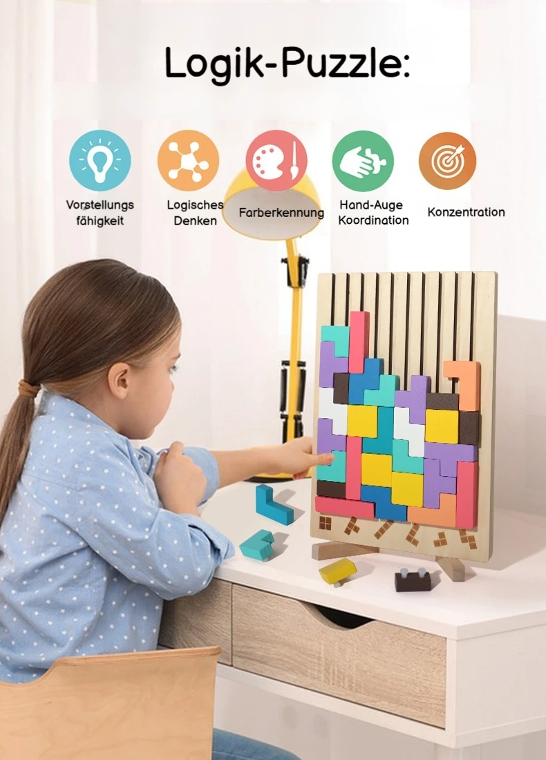Montessori 3D-Holzpuzzle