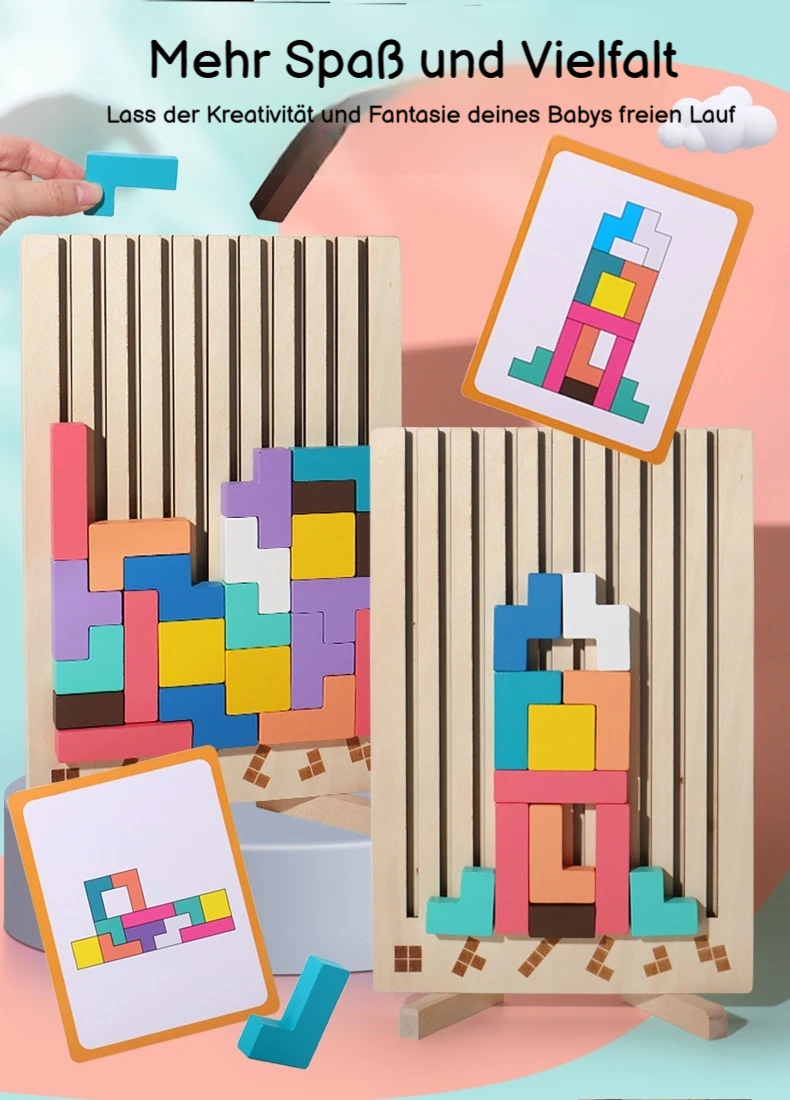 Montessori 3D-Holzpuzzle