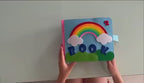Pädagogisches Montessori Stoffbuch für Kinder