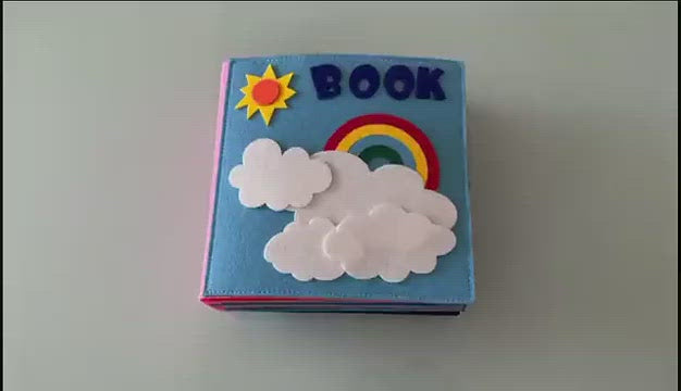Pädagogisches Montessori Stoffbuch für Kinder