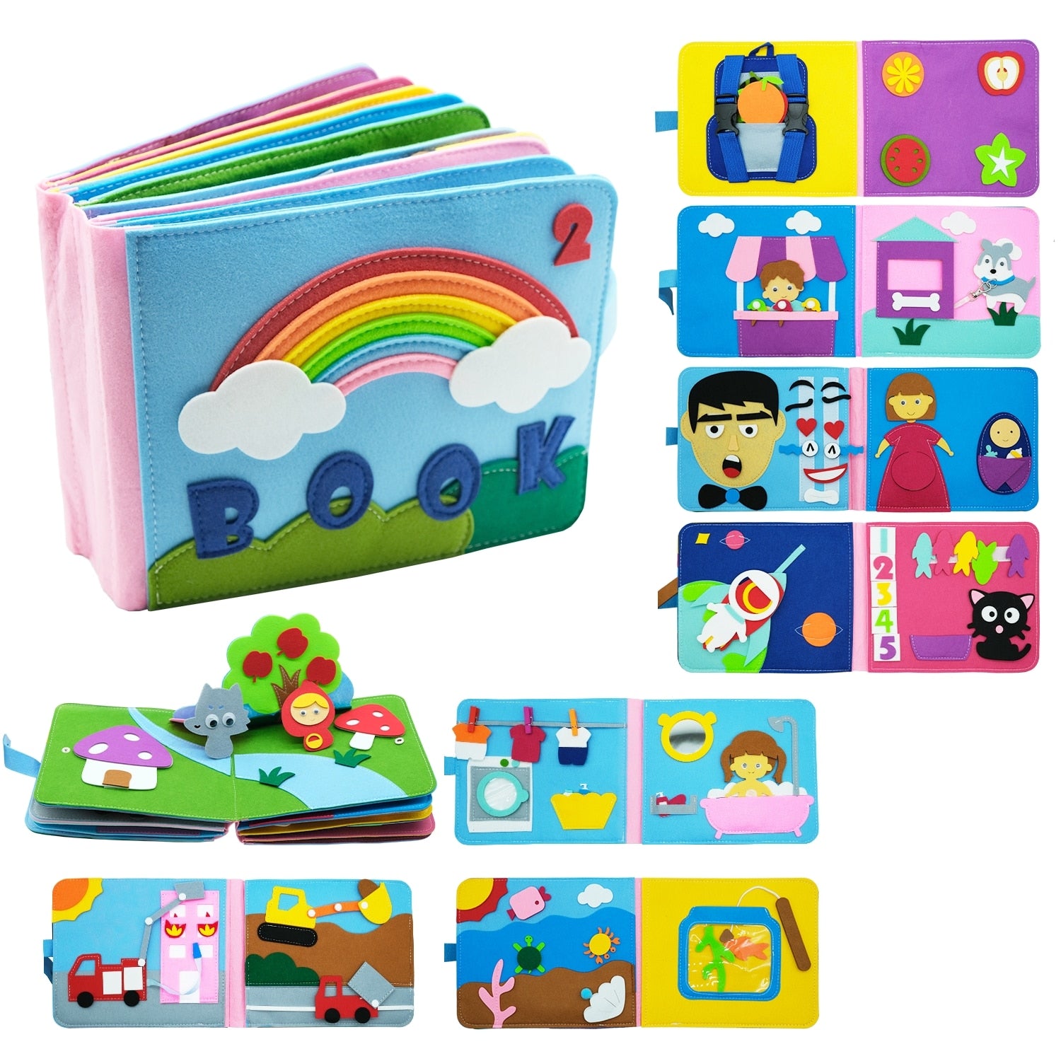 Montessori Regenbogen Entdeckerbuch - Premium