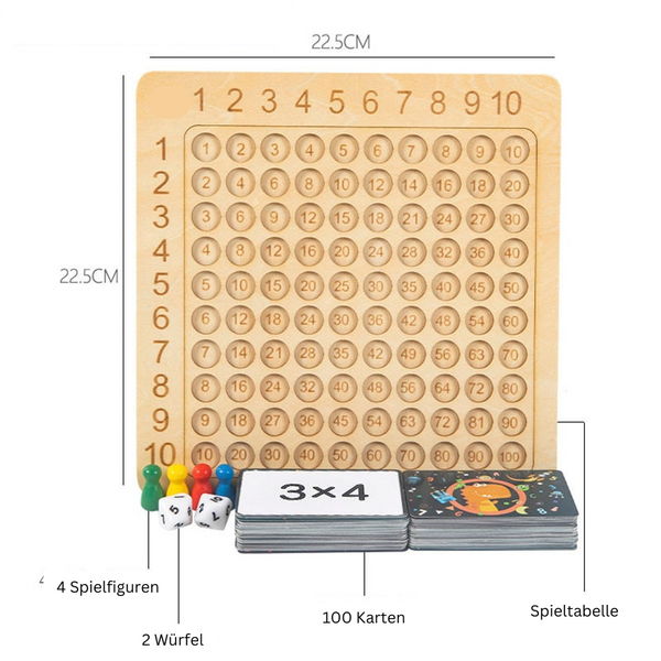 Montessori Lernspiel: Multiplikations- und Additionstabelle